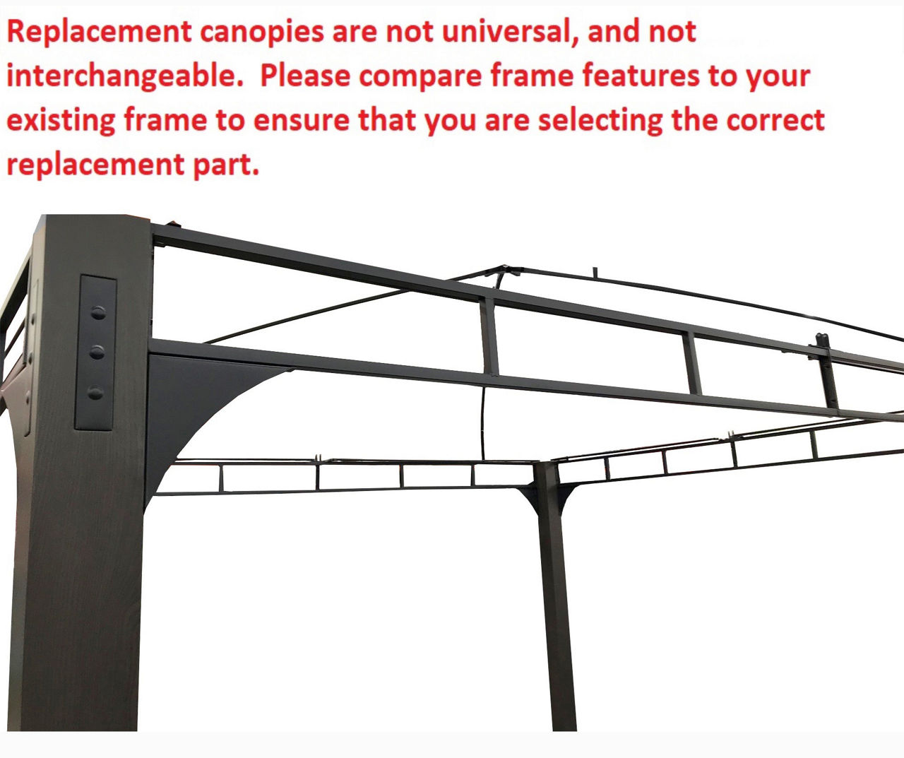 Shadow Creek Gazebo Beige Replacement Canopy