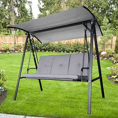 Gray 3-Person Sling Swing Replacement Canopy
