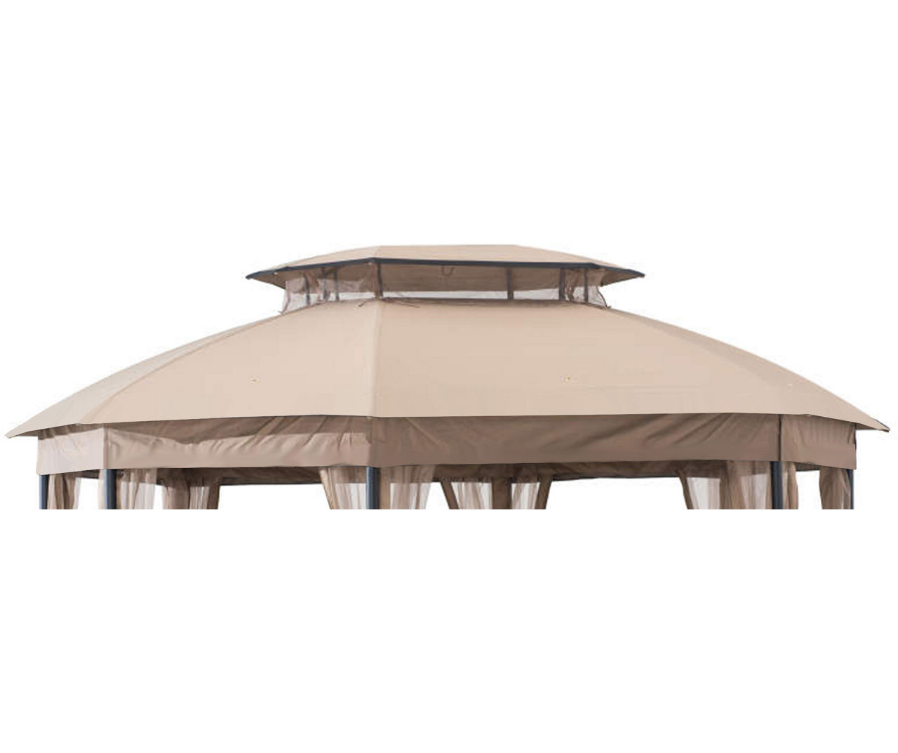 Garden Winds Jefferies Gazebo Beige Replacement Riplock Canopy Big Lots