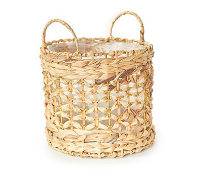 Real Living Rattan Column Planter Basket