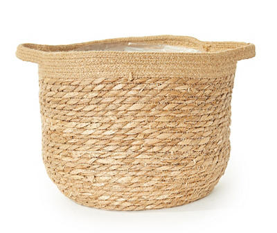 Real Living Woven Grass Planter Basket