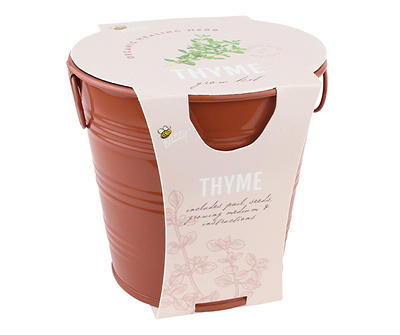 Thyme & Pink Pail Herb Grow Kit