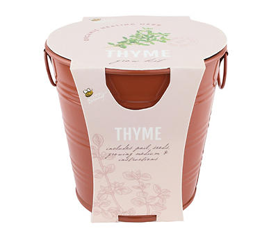 Thyme & Pink Pail Herb Grow Kit
