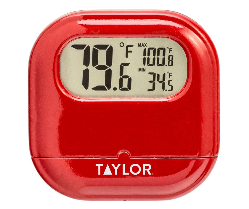 Red Digital Indoor & Outdoor Thermometer