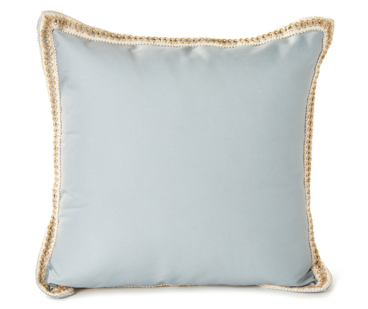 Blue and grey outlet outdoor pillows