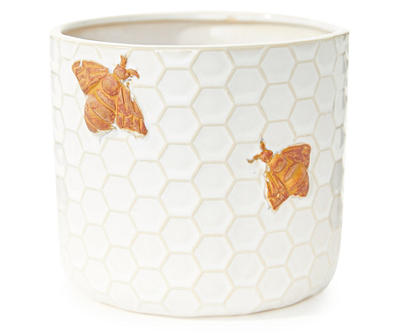 Bee & Honeycomb Ceramic Planter