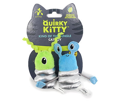 Cute Aliens 2-Piece Cat Toy Set