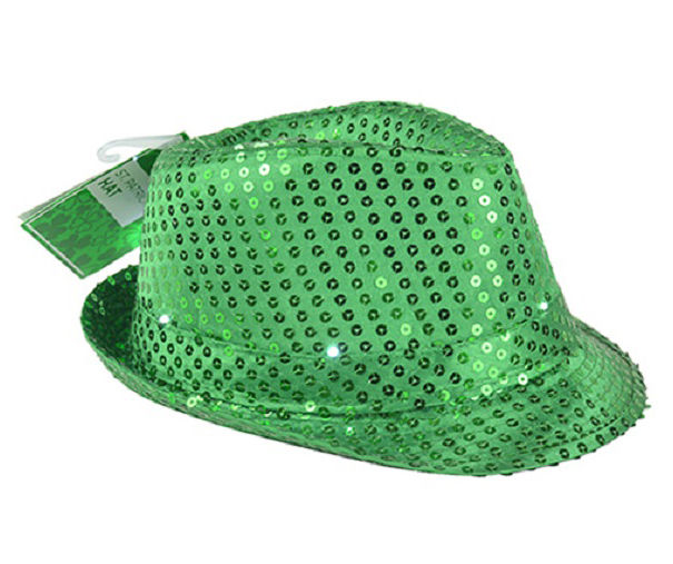 Green Sequin Fedora Hat | Big Lots