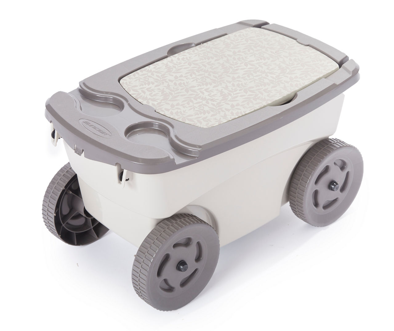 x 13 in Details about   Garden Scooter 12.25 in Resin Portable White with Built-In Cup Holders 