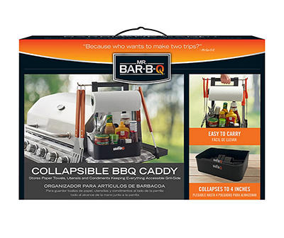 Collapsible Barbecue Serving Caddy