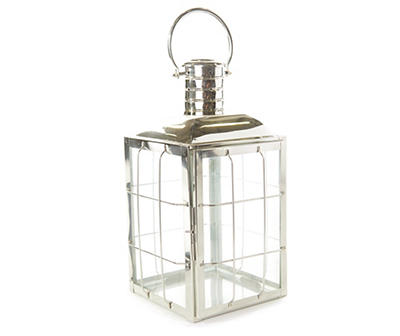 Cage Steel & Glass Lantern