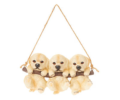 Dog Trio Riding Swing Hanging Decor