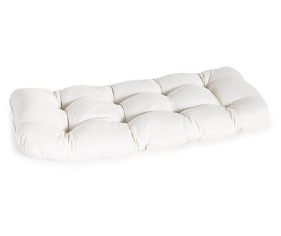 Celosia Cream Outdoor Wicker Settee Cushion