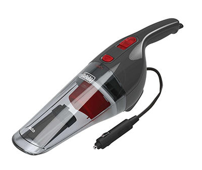 Black & Red Handheld Car Vacuum