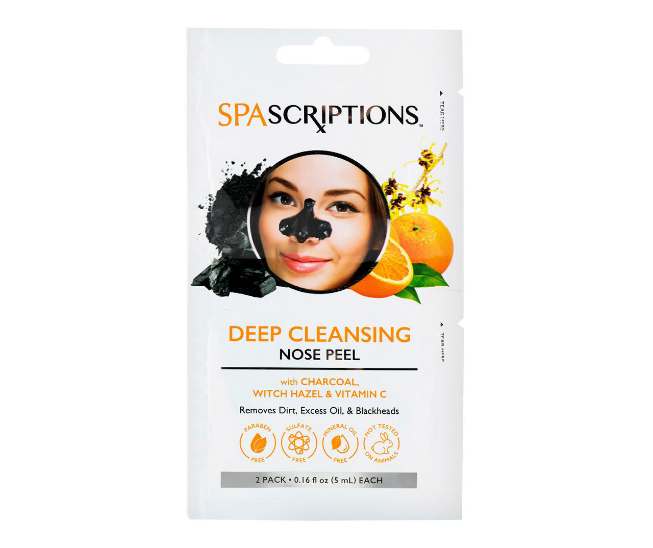 Spascriptions Deep Cleansing Nose Peel, 2-Pack