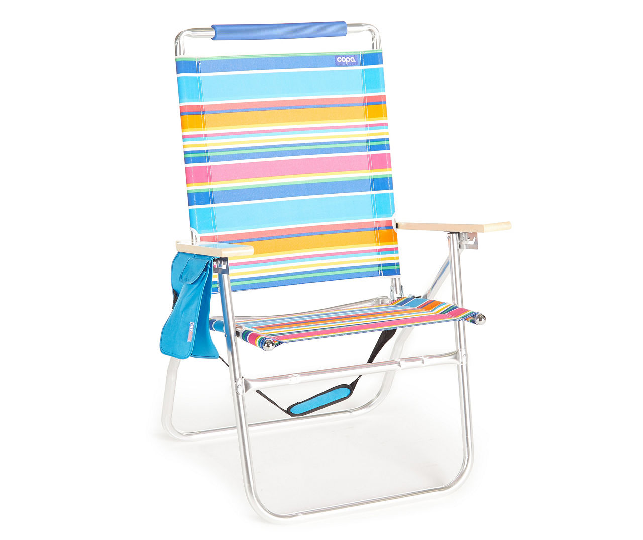 COPA Big Tycoon Pink Blue Stripe Folding Chair Big Lots