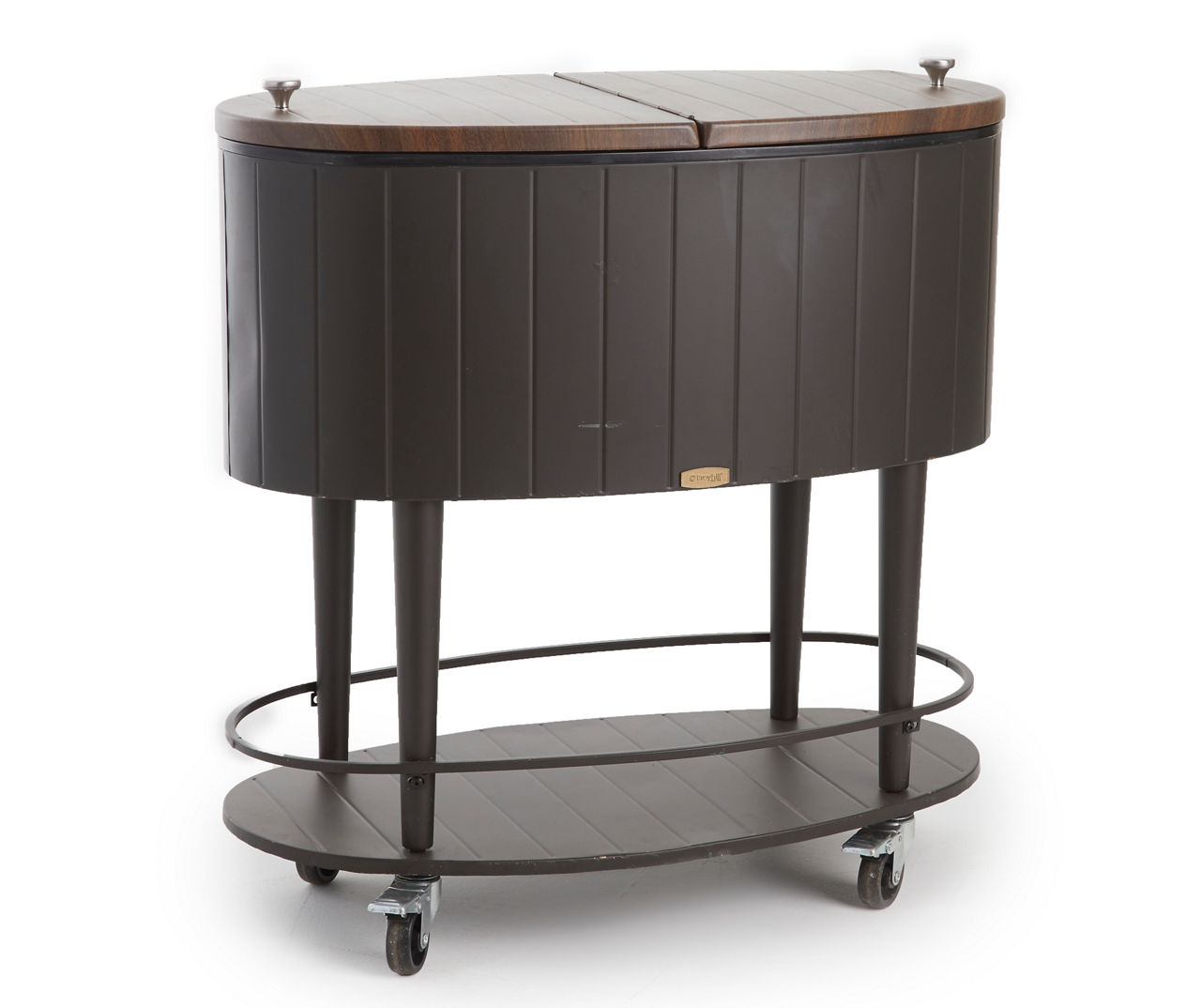 Broyhill Broyhill Lindmere 60Quart Wood Look Rolling Cooler Big Lots