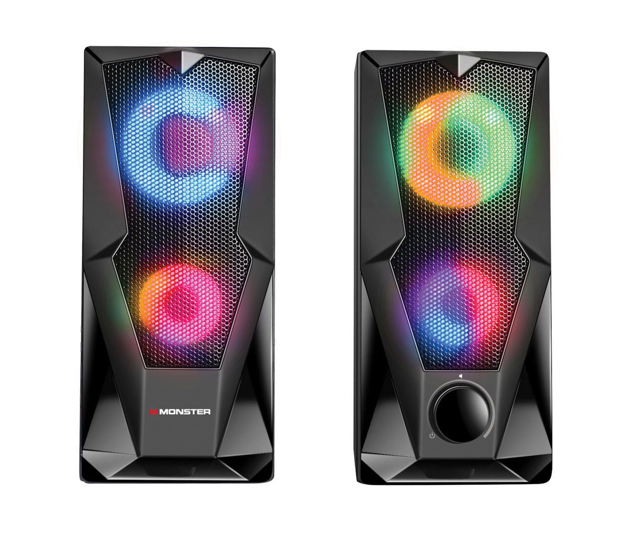 patroon kennisgeving Kritiek Monster Monster Dual LED PC Gaming Speaker Set | Big Lots
