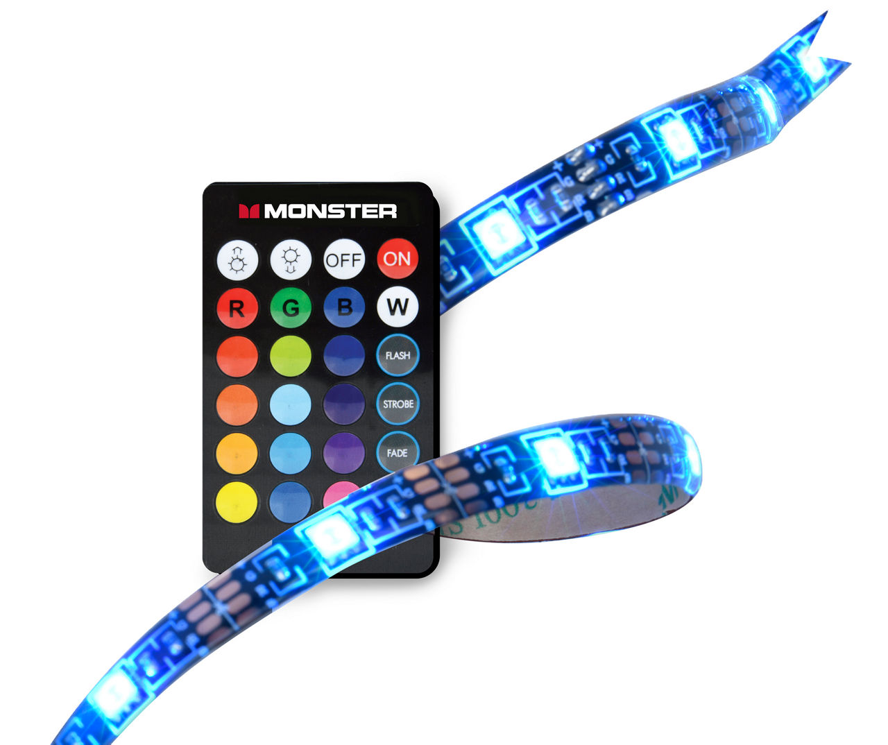 beu inkomen Voorverkoop Monster LED Strip Light With Remote, (12') | Big Lots