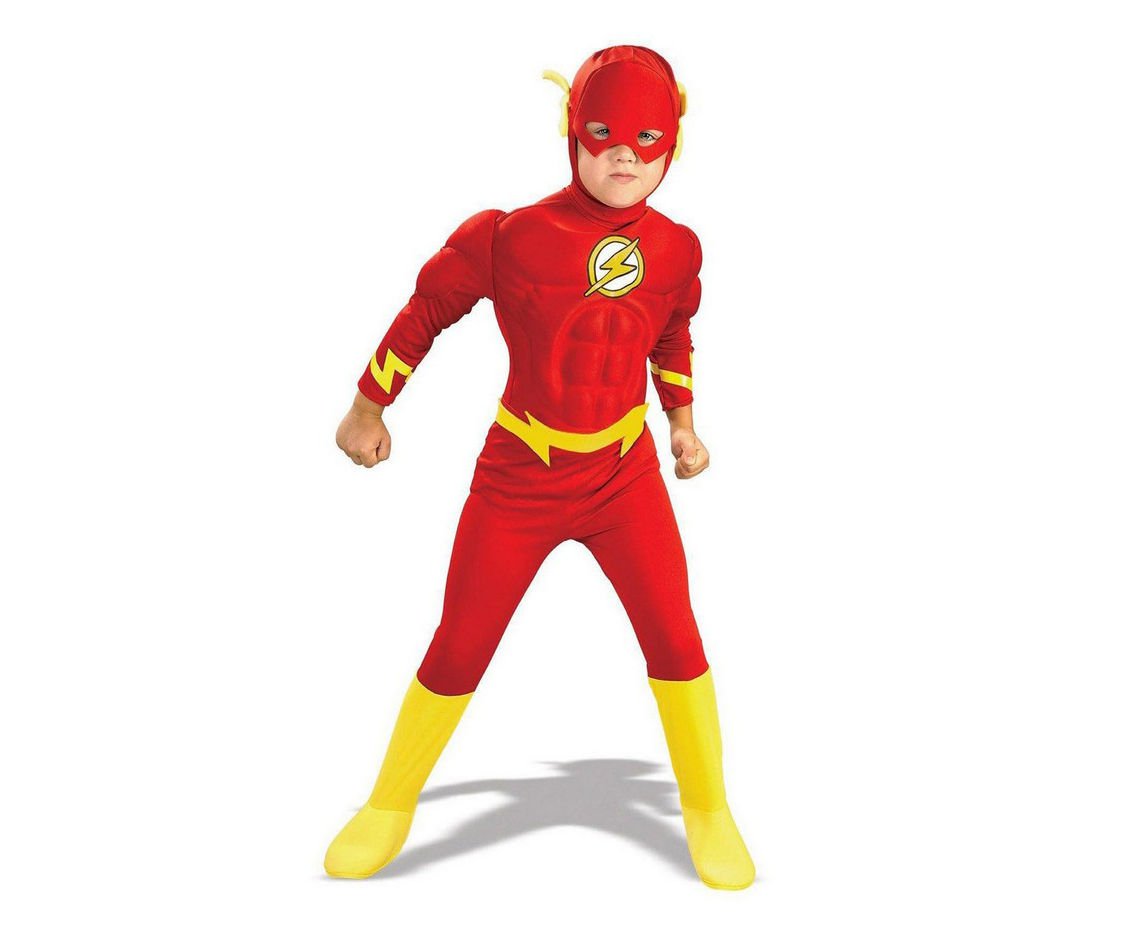 Kids Size L Deluxe Muscle Chest The Flash Costume