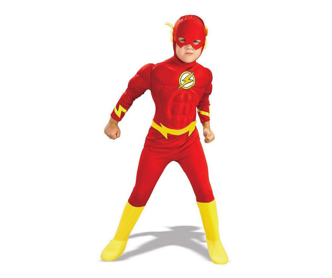 Kids Size M The Flash Deluxe Muscle Chest The Flash Costume