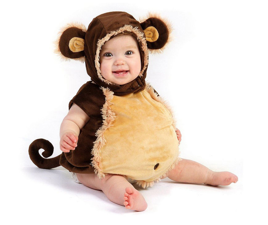 Toddlers 6-12M Mischievous Monkey Costume