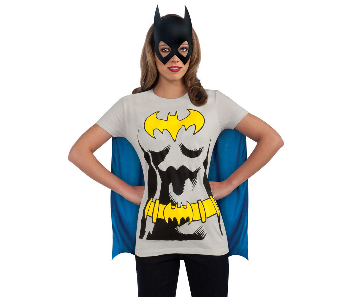 Adult Size L Batgirl T-Shirt Costume Kit