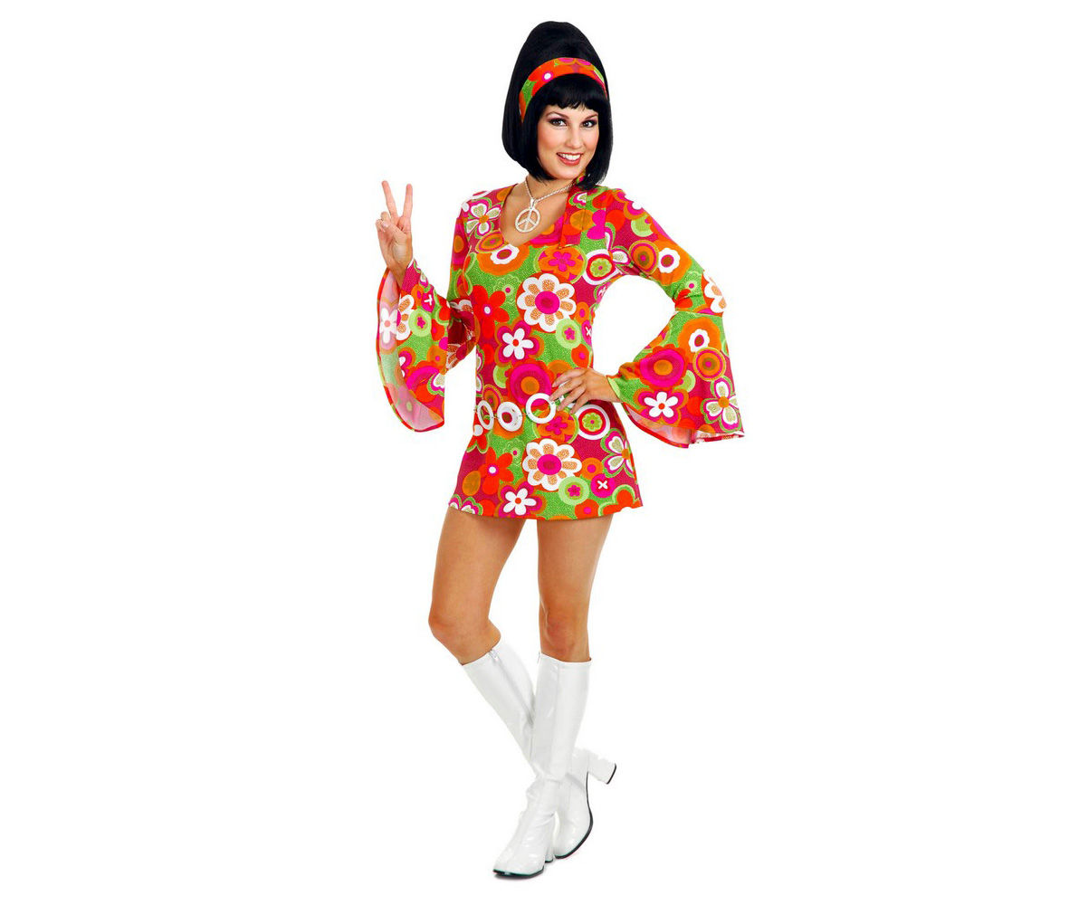 Women s Medium Groovy Hippie Costume Big Lots