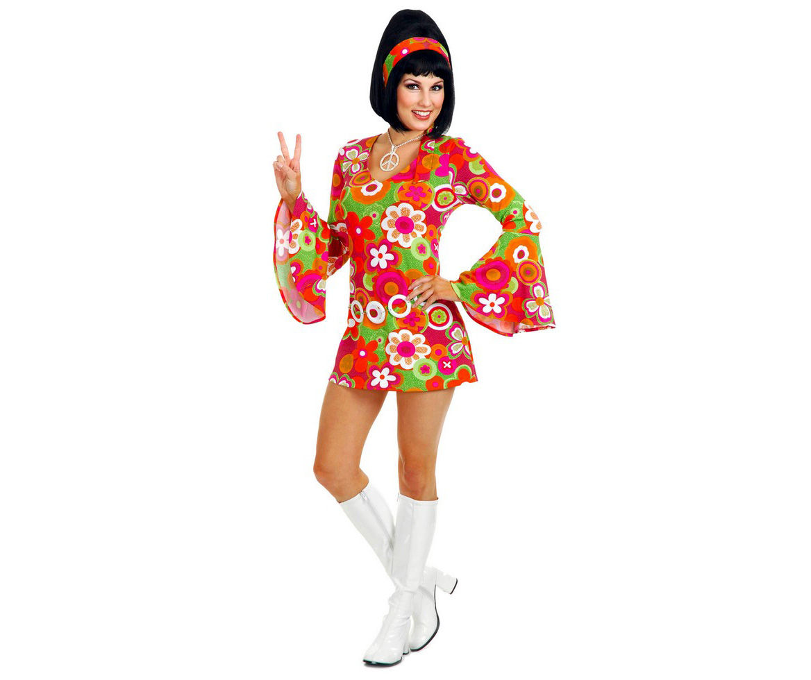 Women's Large Groovy Hippie Costume Big Lots