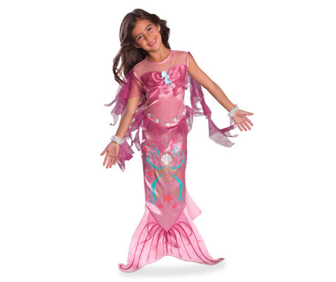 Kids Size S Pink Mermaid Costume