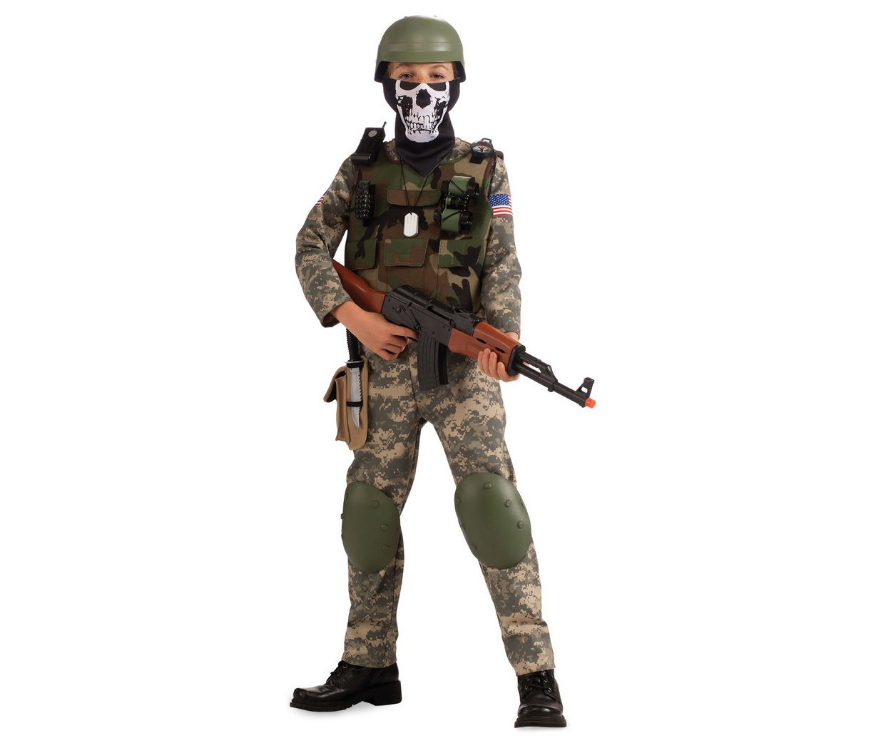 Kids Camo Trooper Army Soldier Costume