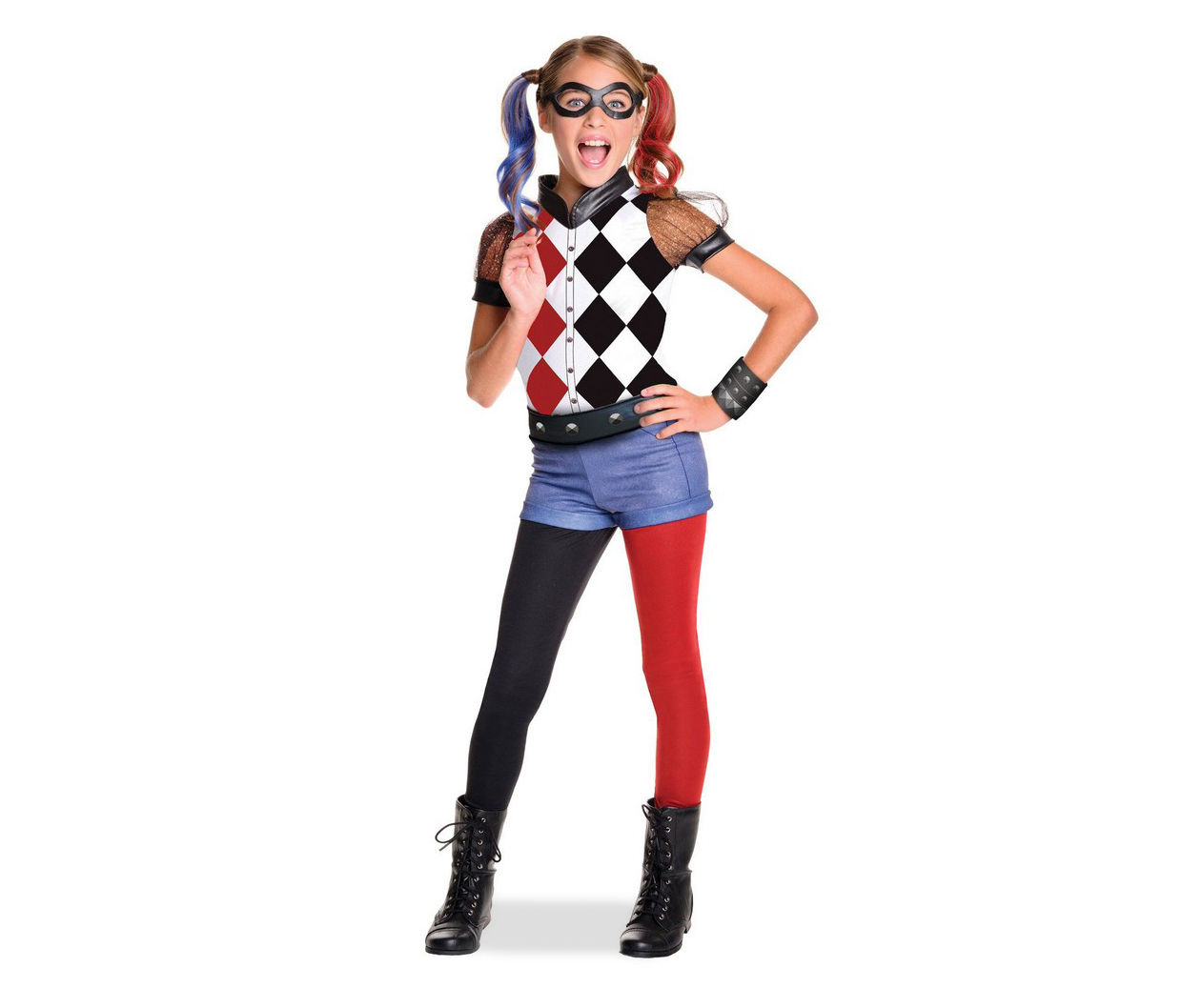 Toddler Girl's X-Small DC Superhero Girls Deluxe Harley Quinn Costume