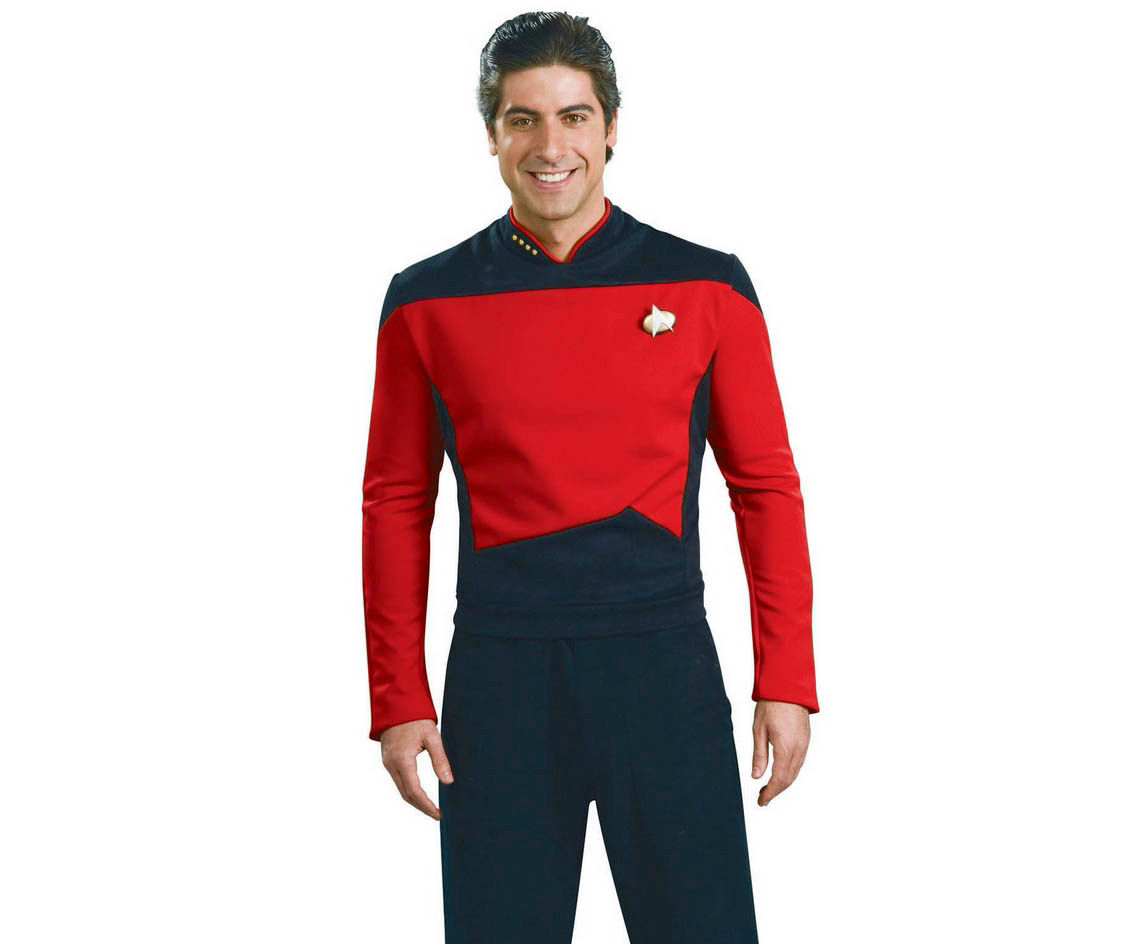 Adult Size S Star Trek The Next Generation Deluxe Red Shirt Costume