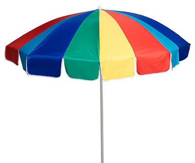 7.5' Stripe Tilt Beach Umbrella