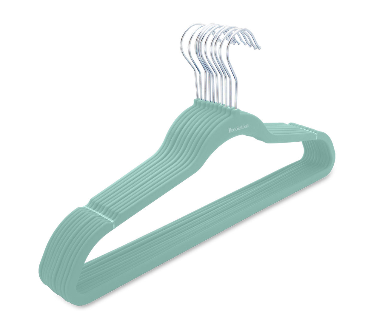 10-pack Velvet Hanger Ultra-thin Black Hangers With Clips Non-slip