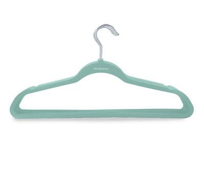 Dark Teal Rubberized Slim Hangers, 10-Pack