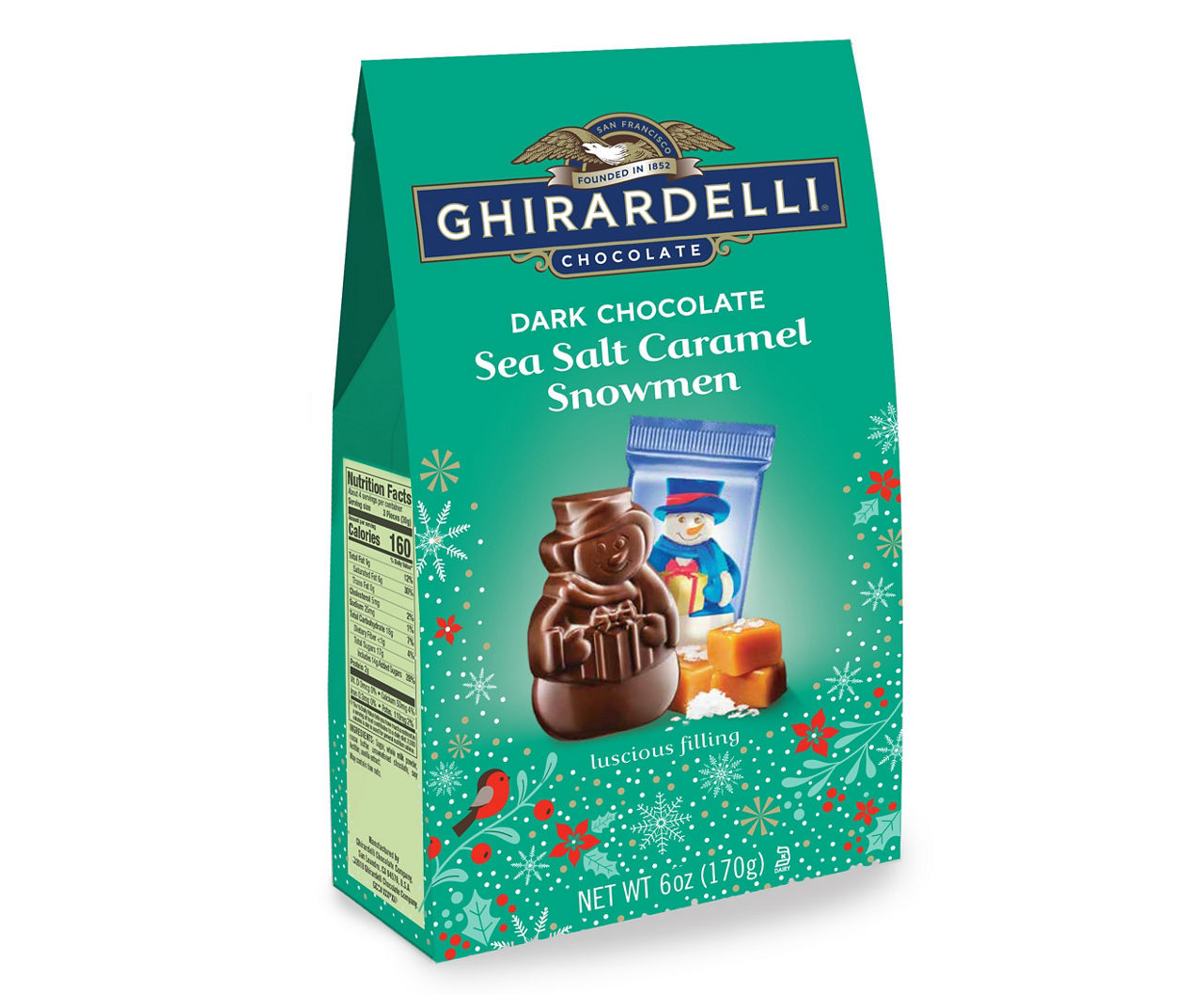 Ghirardelli Dark Chocolate Sea Salt Caramel Snowmen 6 Oz Big Lots 9667