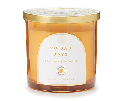 Sage & Chamomile Yellow & White Butterfly Jar Candle, 14 oz.
