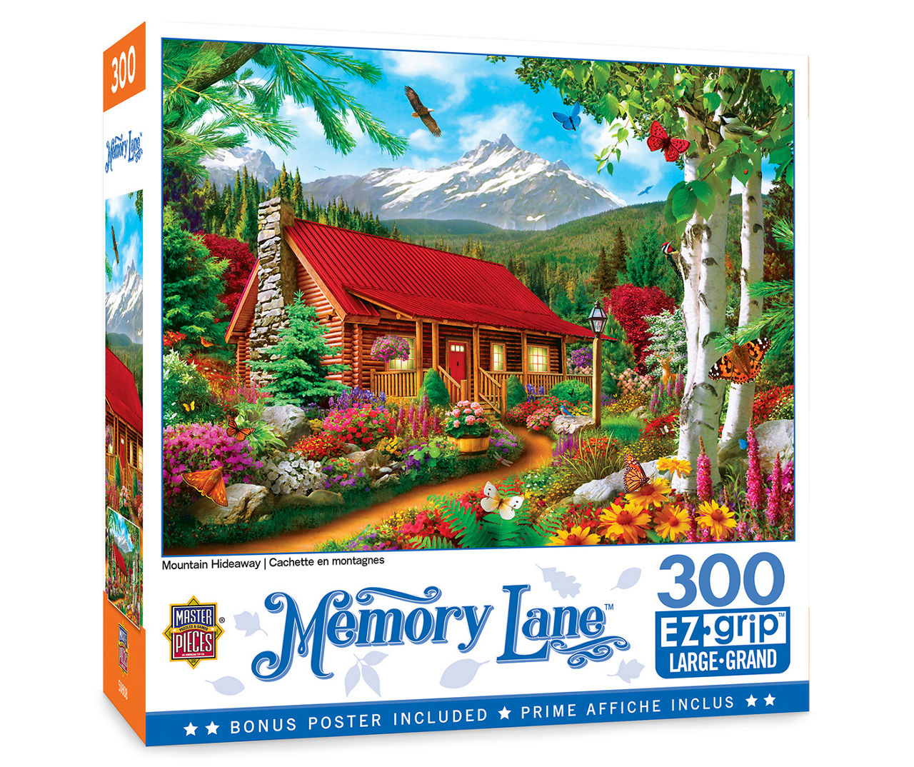 Masterpieces Puzzles Mountain Hideaway 300-Piece EZ Grip Puzzle