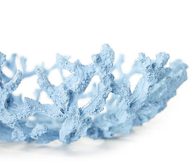 Blue Coral Molded Resin Decor