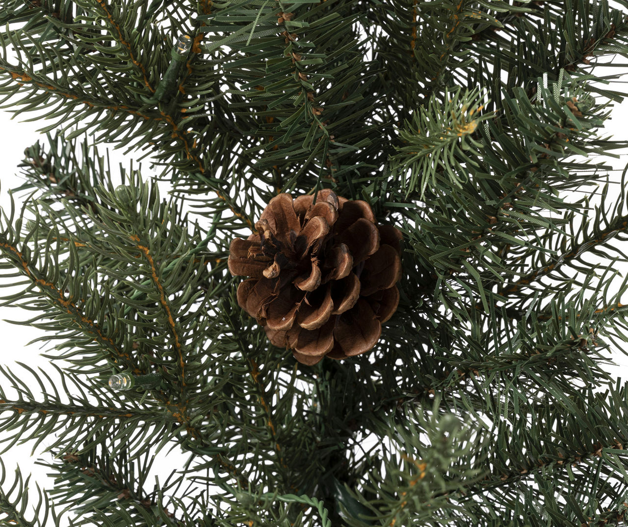 9' Warm White LED Pinecone Garland