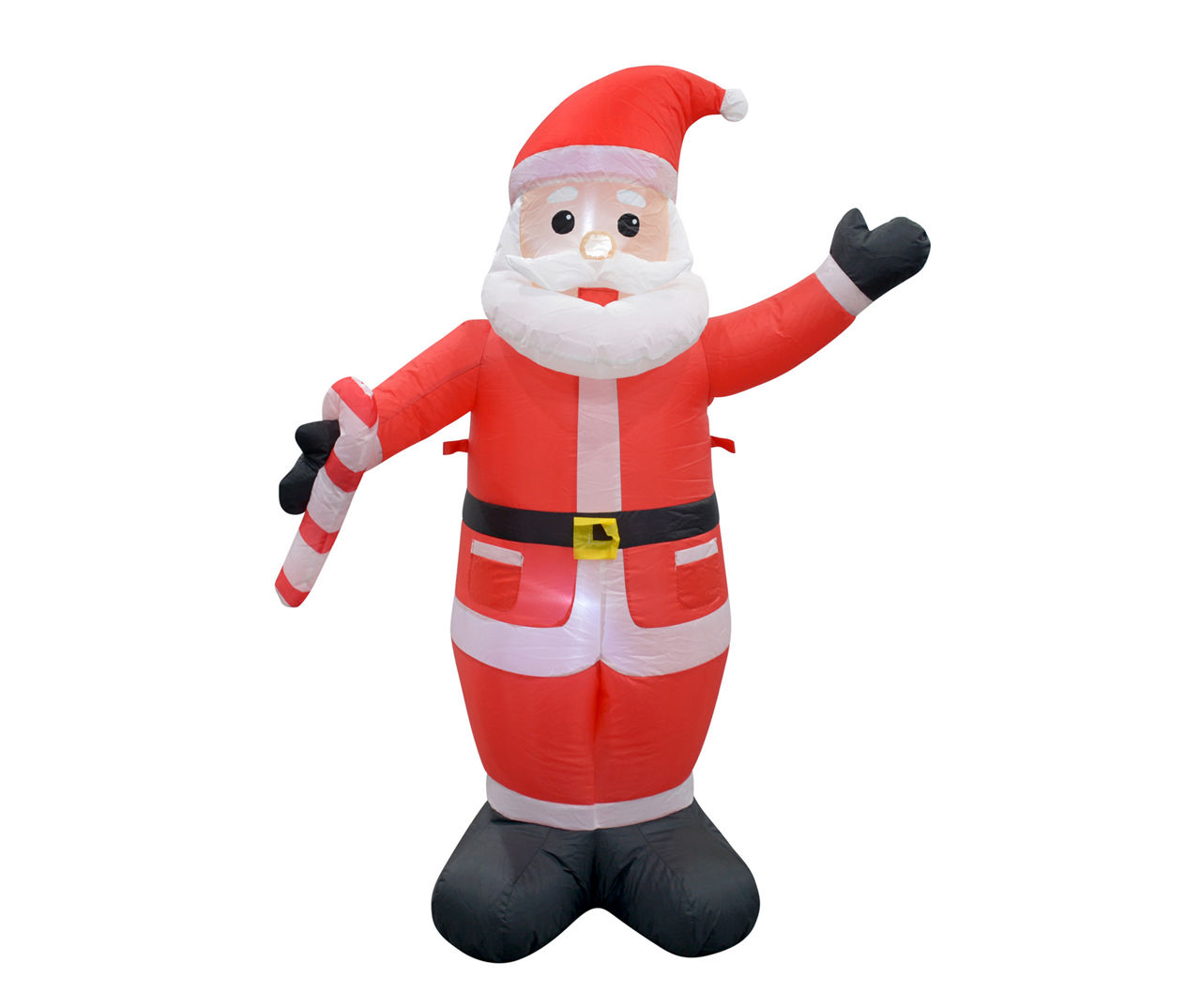 Jeco 4' Inflatable LED Santa Claus & Candy Cane | Big Lots