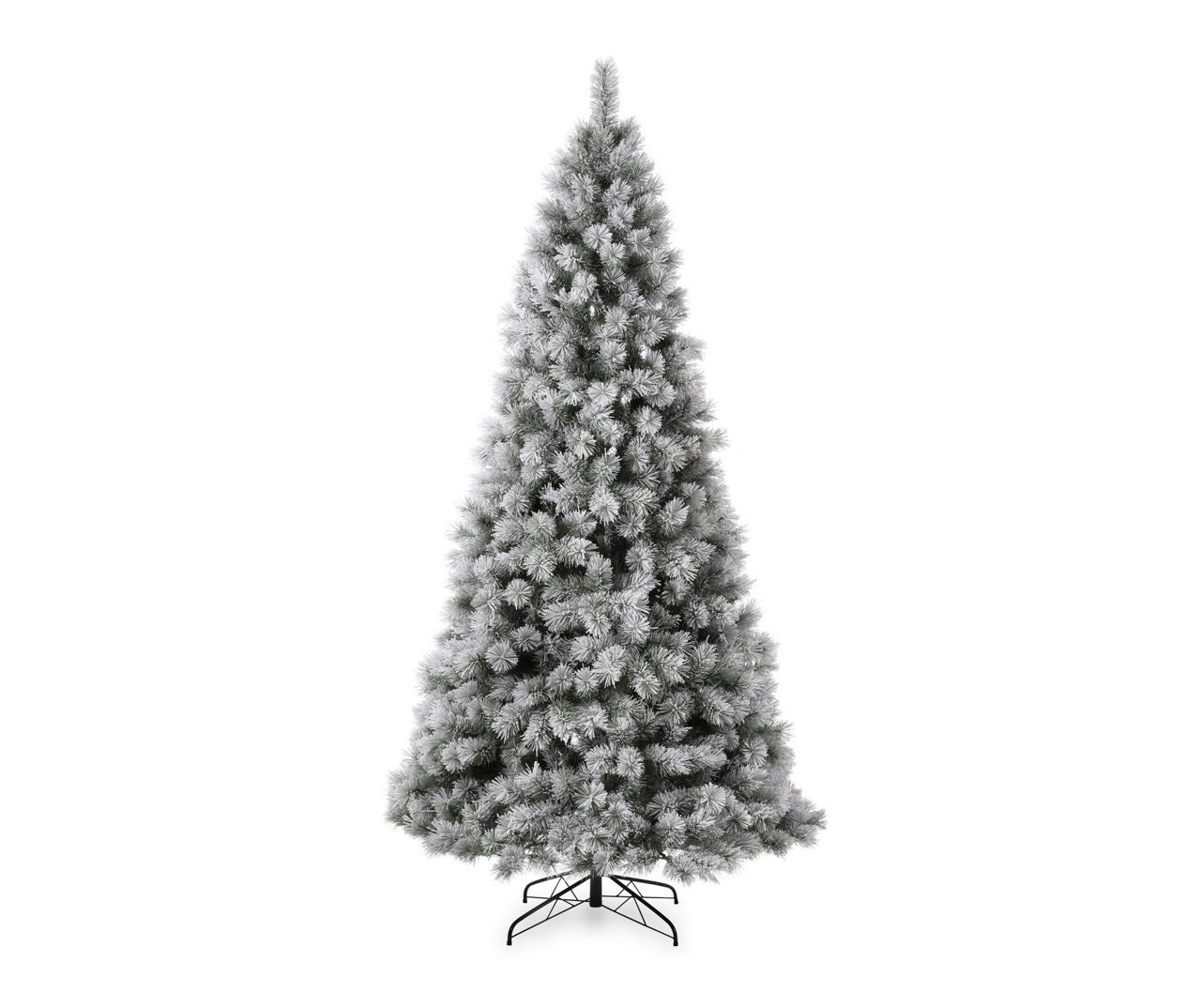 9' Spruce Snow Flocked Pre-Lit LED Artificial Christmas Tree with Warm White Lights