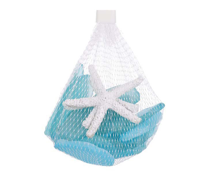 Real Living Blue Glass Stone & Starfish Filler Set | Big Lots