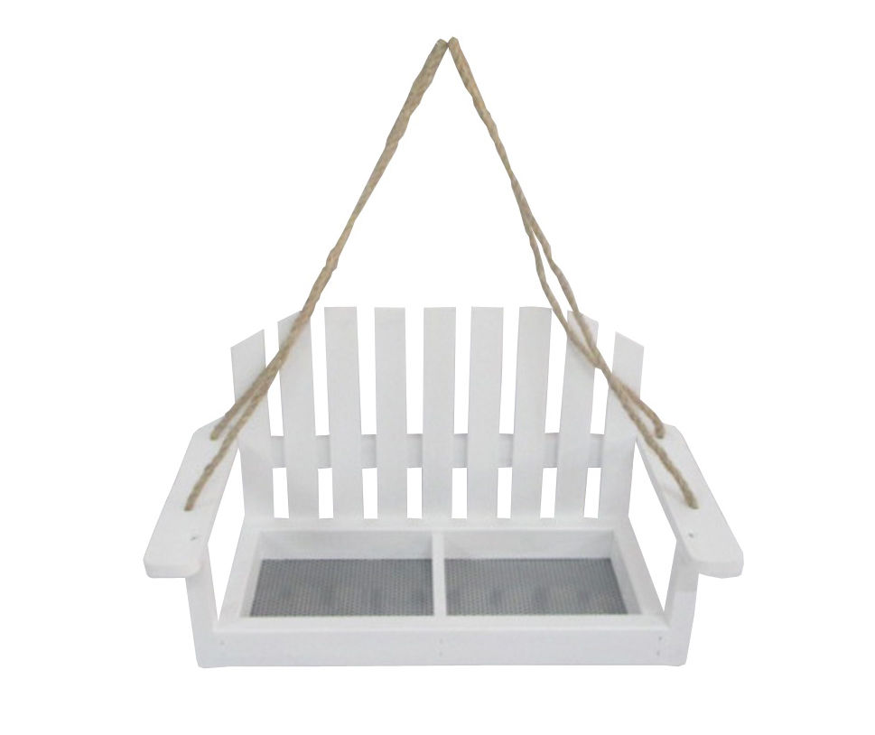 Real Living White Swing Bird Feeder Big Lots