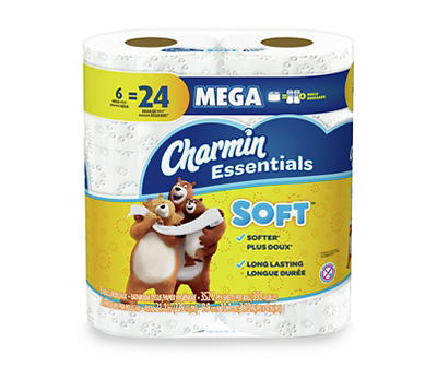 Charmin Essentials Soft Toilet Paper 6 Mega Rolls