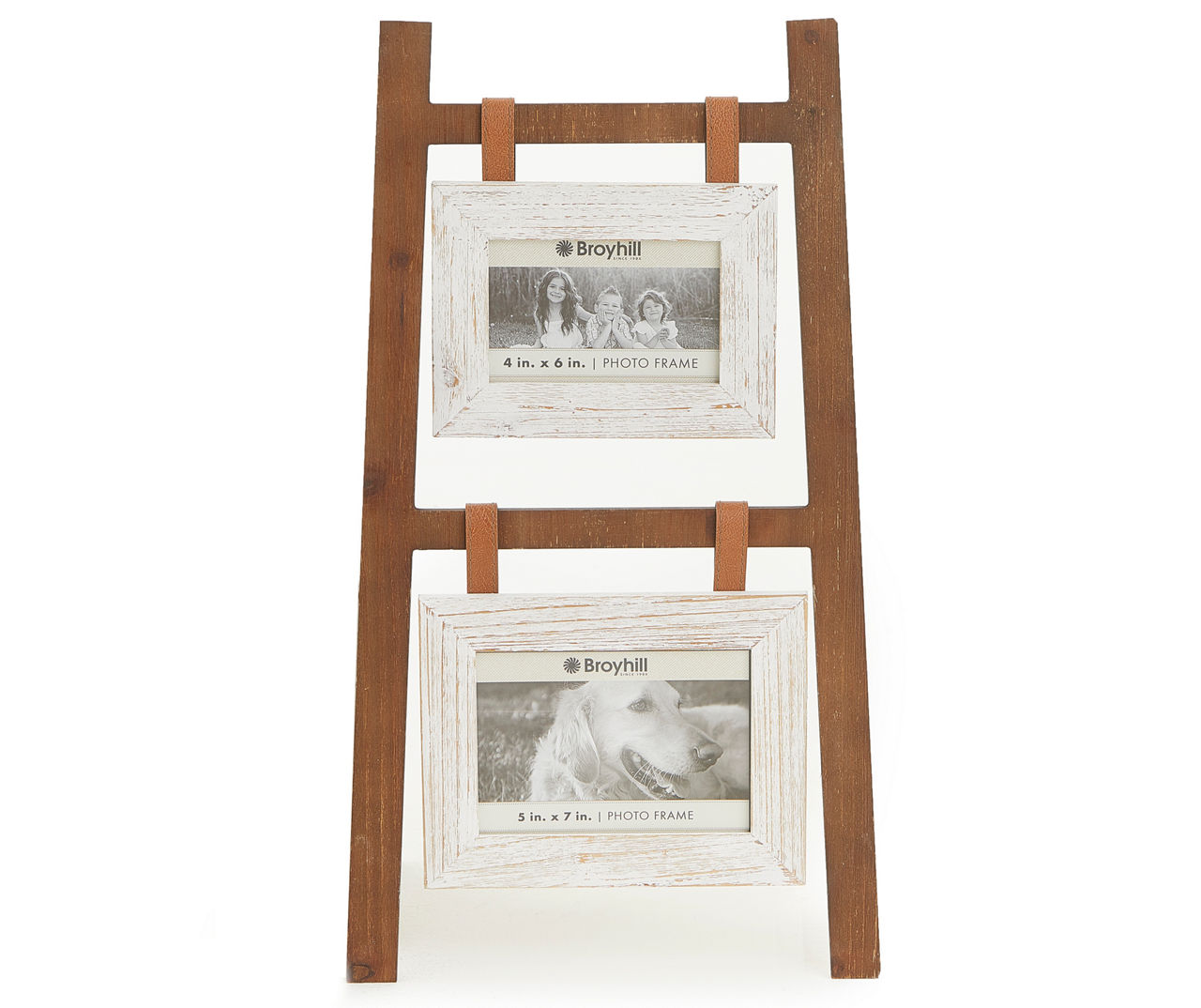 Broyhill Brown & White 2Photo Ladder Picture Frame Big Lots