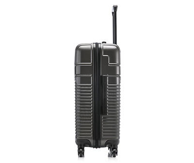 Charcoal 24" Geometric Lines Resilience Suitcase