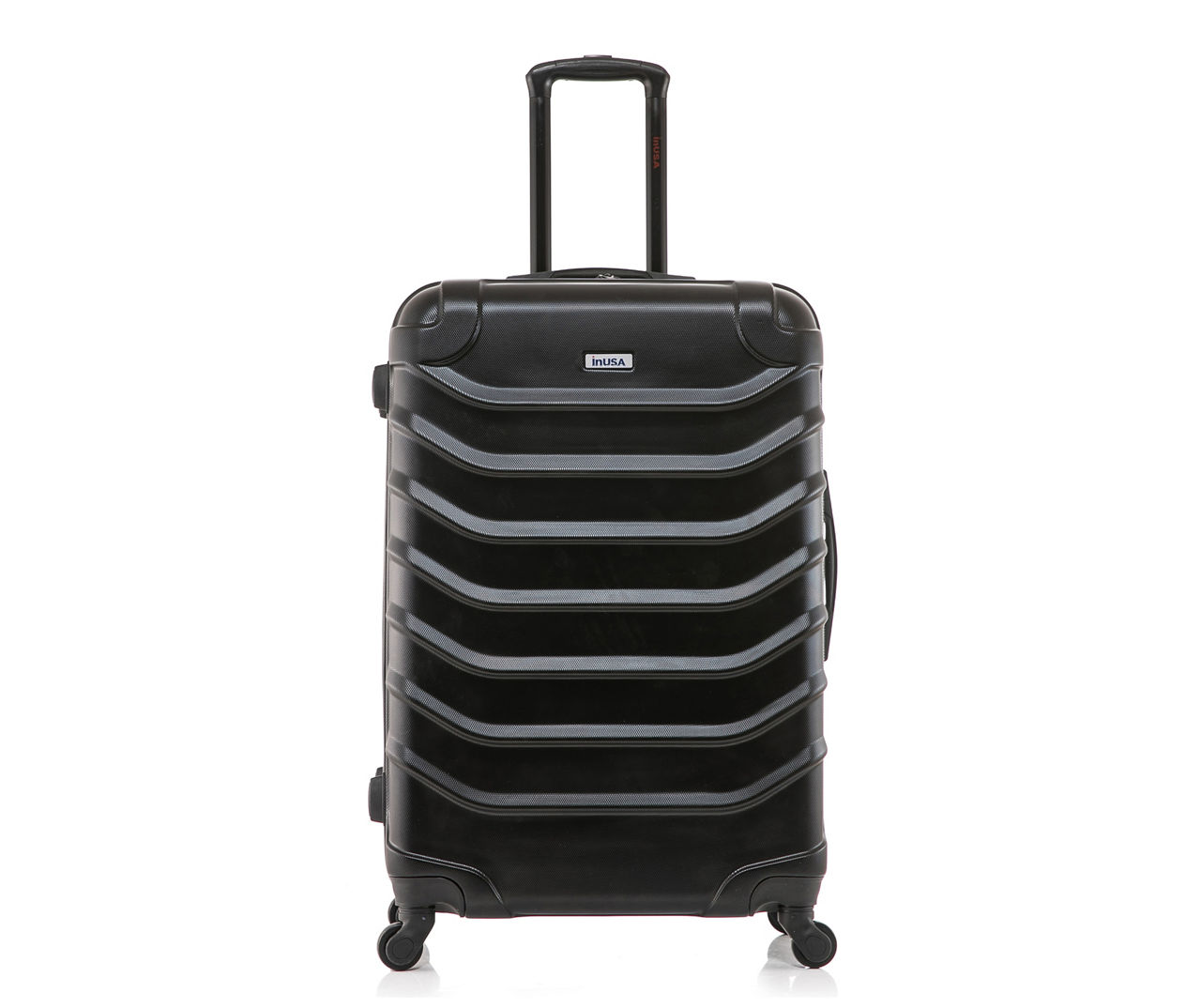 Endurance Black 28" Ridged Hardside Spinner Suitcase