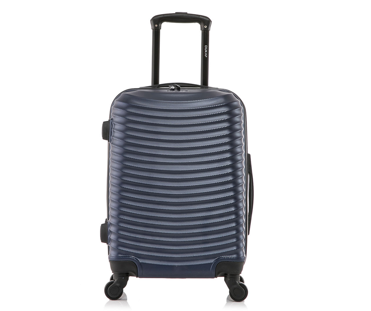 DUKAP Adly Blue 20" Curved-Ridge Hardside Spinner Carry-On Suitcase